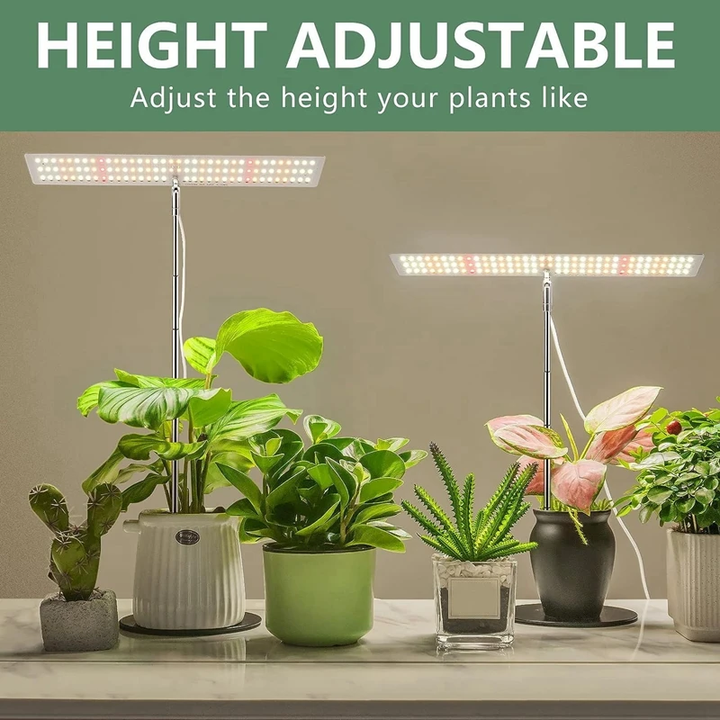 Luz LED de espectro completo para plantas, con temporizador de encendido/apagado automático, 4H/8H/12H