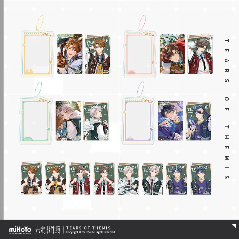 Official MiHoYo Tears of Themis Luke Pearce Artem Wing Vilhelm Anime Acrylic photo frame commemorative set Ornament Gift