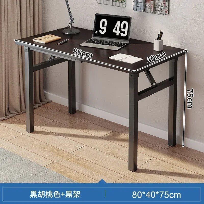 Home furnitureFoldable Computer Table Desktop Desk Home Desk Bedroom Rental House Small Table Simple Study Writing Desk - Image 6