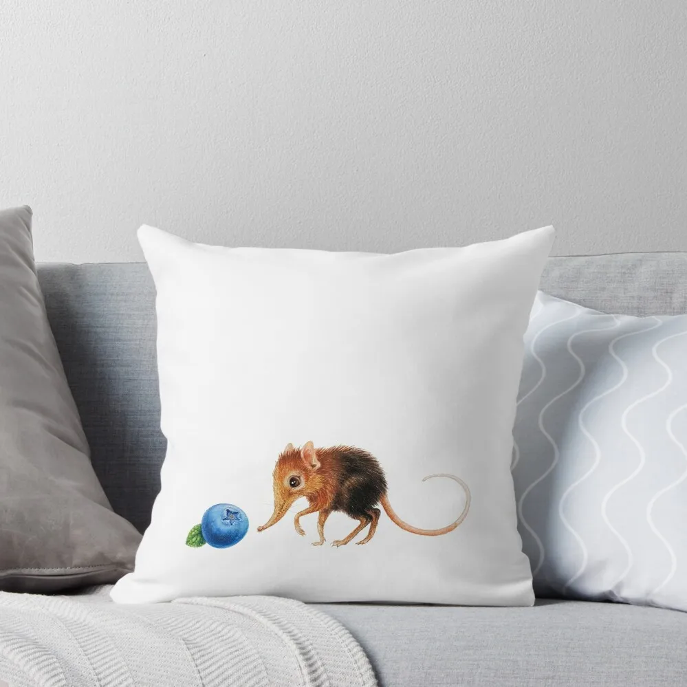 

Elephant shrew by Maria Tiqwah Throw Pillow Luxury Pillow Cover luxury covers Pillow Covers Decorative
