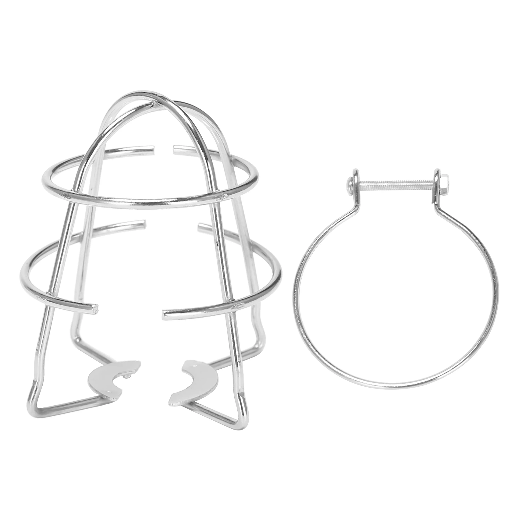 Fire Sprinkler Headguard,Fire Sprinkler Head Protection Frame Recessed Heavy Duty Chrome Plated Sprinkler Headcage-A54R