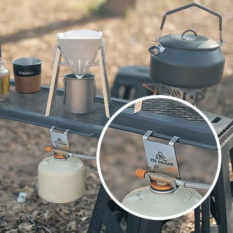Steels Gas Tanks Hook Camping Gas Hanger Clip Canister Holder Outdoor Gas Canister Hanging Hook Table Hanger 