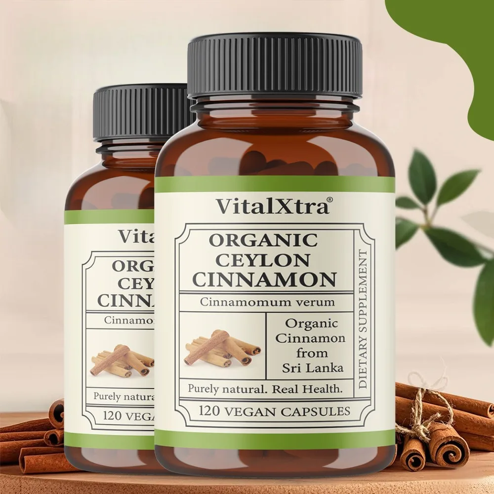 Ceylon Cinnamon Capsules | Immune System, Healthy Weight Management | Non-GMO, Gluten Free | 475Mg - 120 Capsules