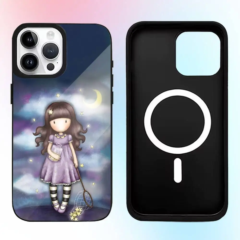 حافظة هاتف S-Santoro G-Gorjuss لهاتف iPhone17,16,15,14,13,12,11 Plus، Pro Max مغناطيسية للشحن اللاسلكي Magsafe #2