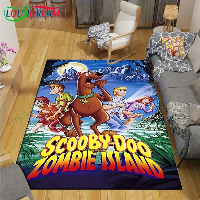 Fashion Cartoon SS-Scoobyy-YY Printed  Carpets Living Room Anti-Skid Area Rug Kids Bedroom Mats Yoga Mat Large Carpet Decor