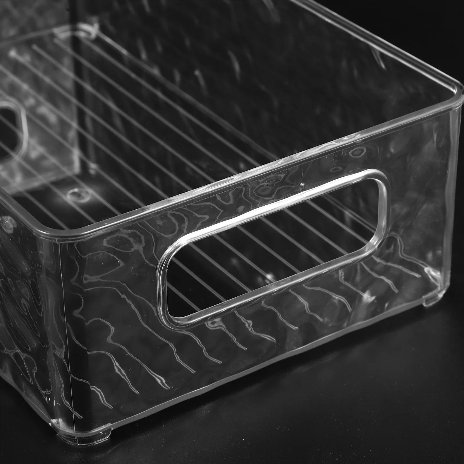 

Clear Rectangular Desktop Storage Tray Perfume Jewelry Makeup Organizer Multi Purpose Sundries Display Tray Vanity Dresser