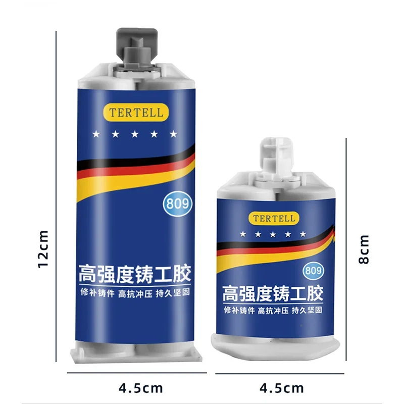 50/100 مللي معجون إصلاح المعادن 2 In1 الصناعية AB المذرة الغراء مقاومة للحرارة تسرب الباردة لحام عيب قوي وكيل إصلاح الغراء
