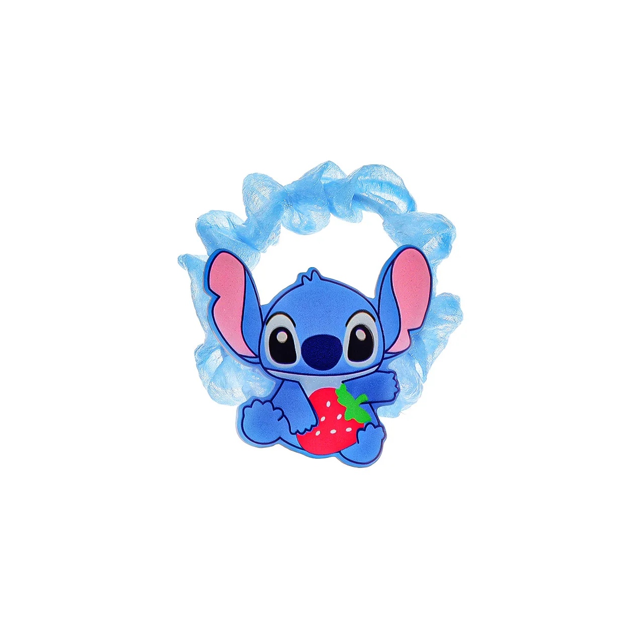 Disney's New Catone Stitch Acrylic Scrunchie Cute Sweet Children's Hair Accessories Niche Delicate Ponytail Scrunchie Decoration