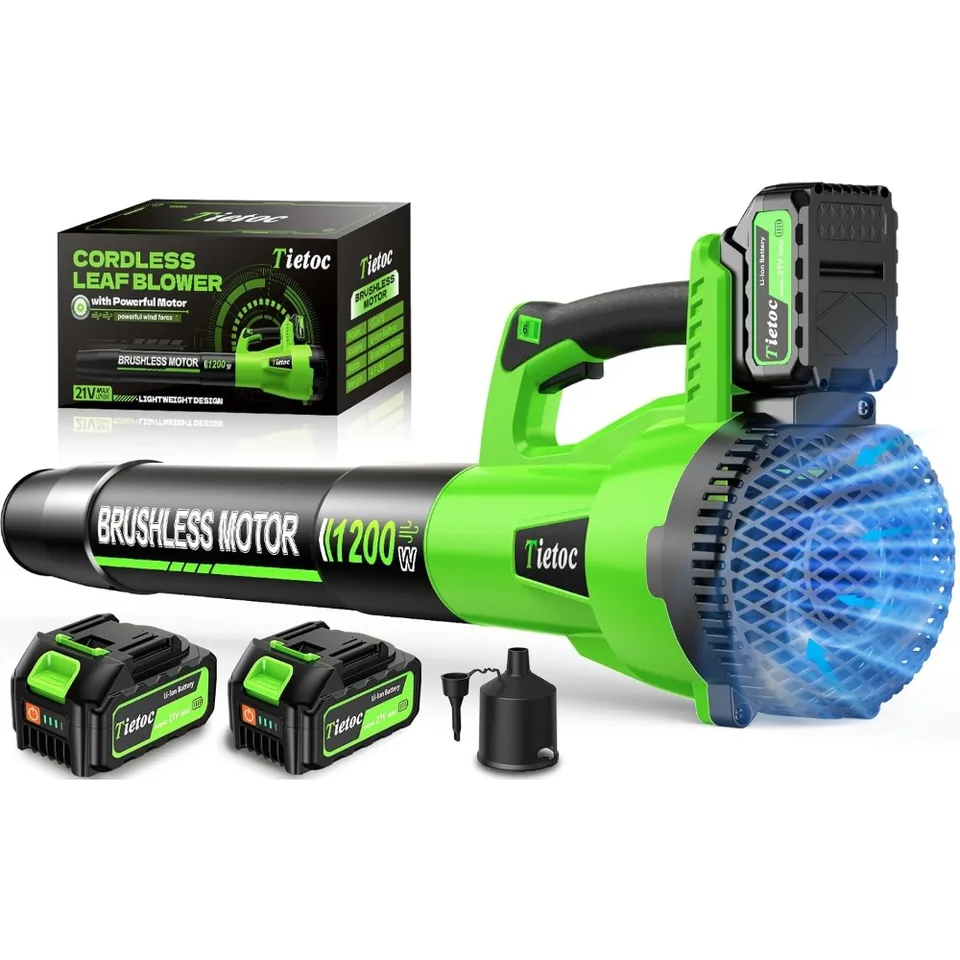 Tietoc Cordless Electric Leaf Blower with Batteries