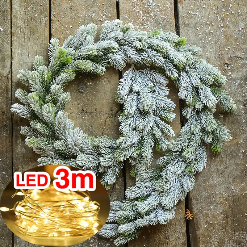 

Artificial Plants Wedding Home Decoration Christmas Wreath for Diy Artificial Christmas Tree Wreath New Year Decor 2023 navidad