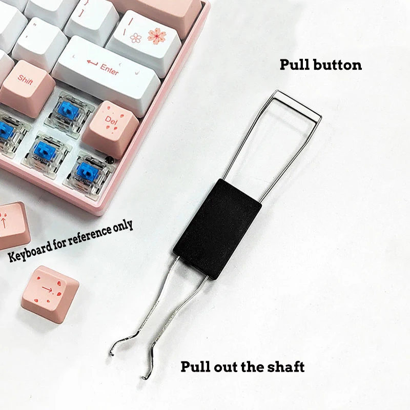 

Многоцелевой съемник механических колпачков для клавиатуры 2 в 1, универсальный съемник колпачков для клавиш, экстрактор кнопок, аксессуары для клавиатур