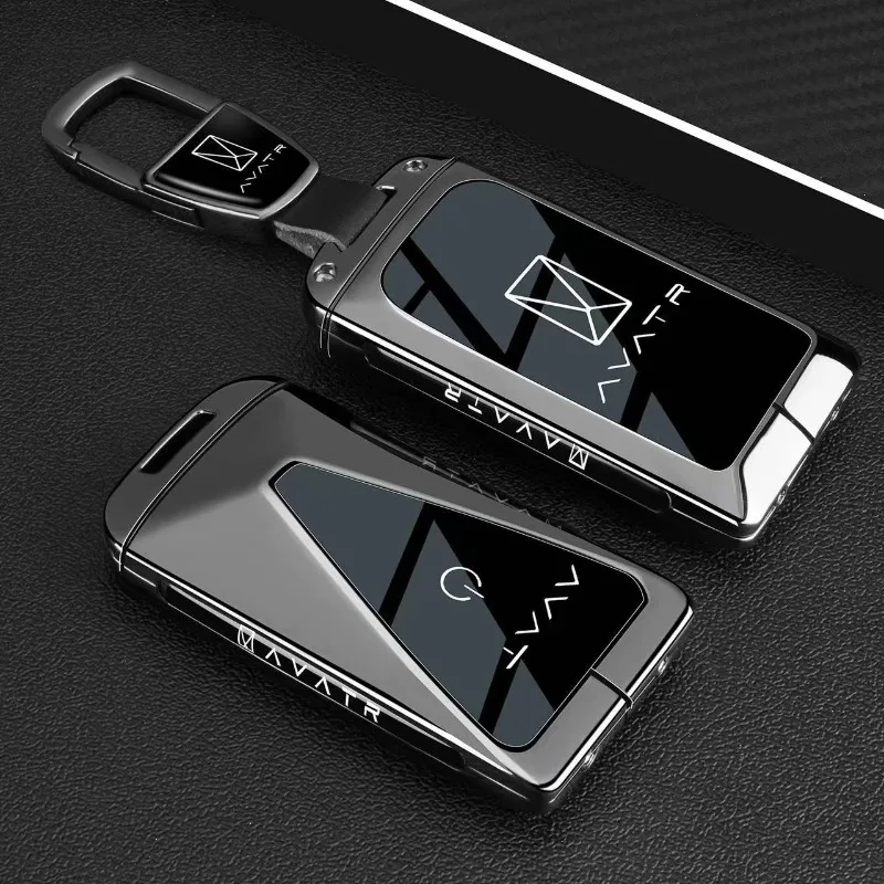 Zinc Alloy NFC Card Cover for Avatr 07/06/12/11, Heavy Duty Metal Protective Case Shell with Keychain, Anti-Bend & Scratch Proof