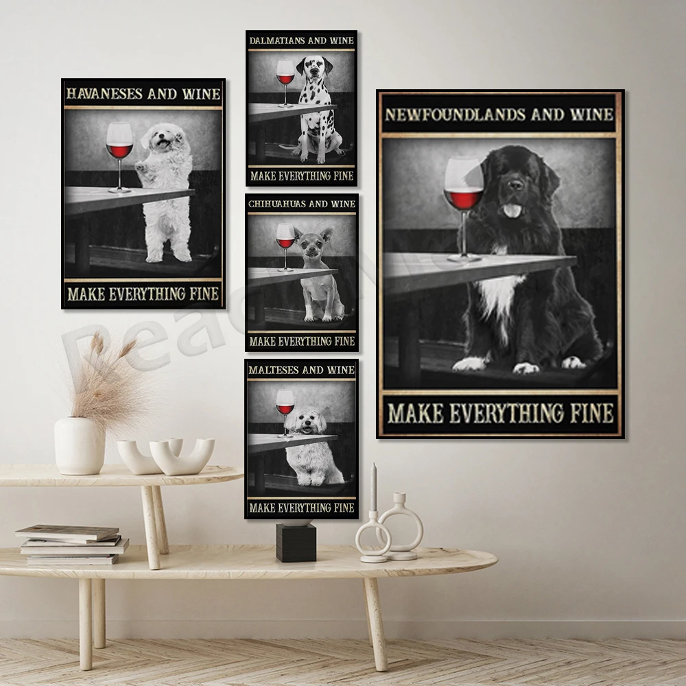 Chihuahua, Dalmatians Vintage Do Everything Beautiful Canvas Funny Chihuahua Lover Posters, Animal Dog Gifts, Birthday Gifts