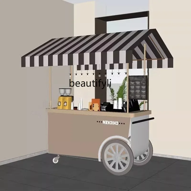 

yj15 Outdoor stall trolley Supermarket display stand Promotional table, stall cart Mobile trolley