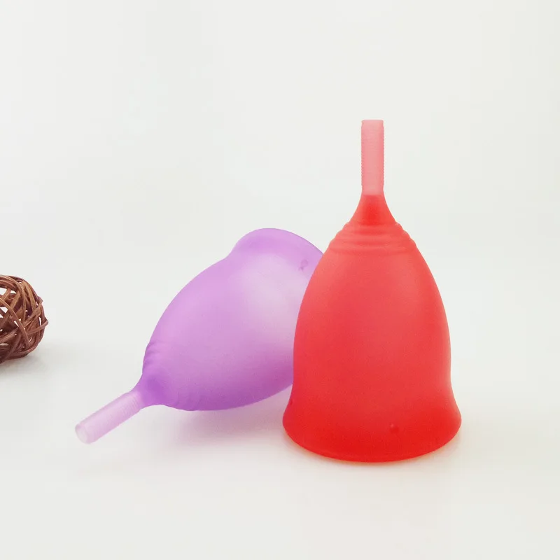 Portable Drop Shaped Menstrual Cup Medical Silicone Leak-proof Lady Women Menstrual Period Cup Feminine Hygiene Product