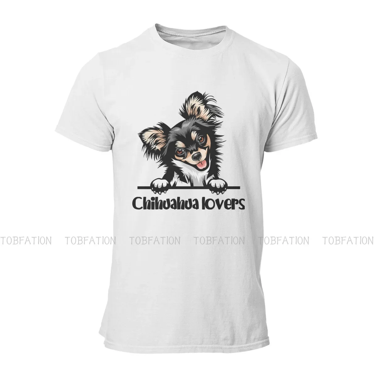 Chihuahua Pet Dog Lovers TShirt for Men Long Hair Soft Leisure Sweatshirts T Shirt High Quality New Design Loose