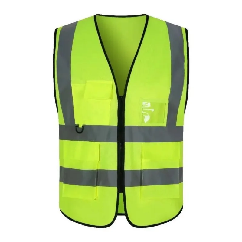 

Reflective Safety Vest Reflective Strip Work Jacket Traffic Yellow Clothing Construction Harness Coat