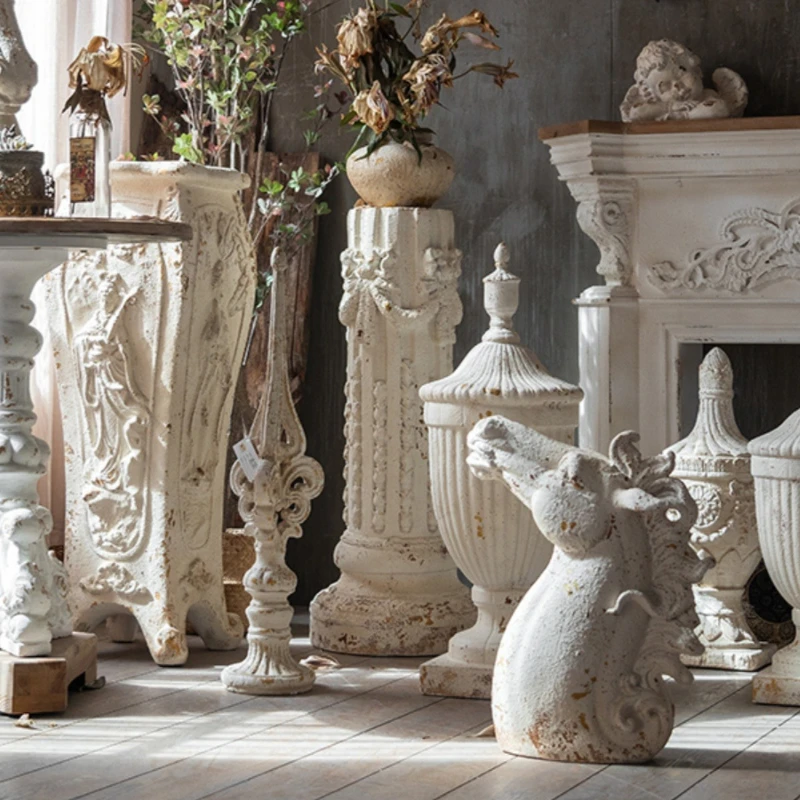 

Furniture Floor Decoration Ornament European American Wedding Shooting Props Foreign Trade Creative Retro French Fireplace