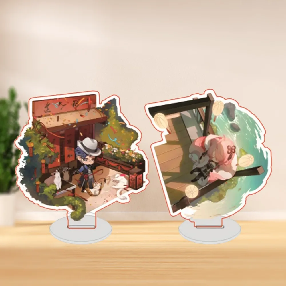 

Diy WutheringWaves Anime Peripherals Figure Scene Acrylic Stand Model Custom Originality Cartoon Desktop Ornament Holiday Gifts