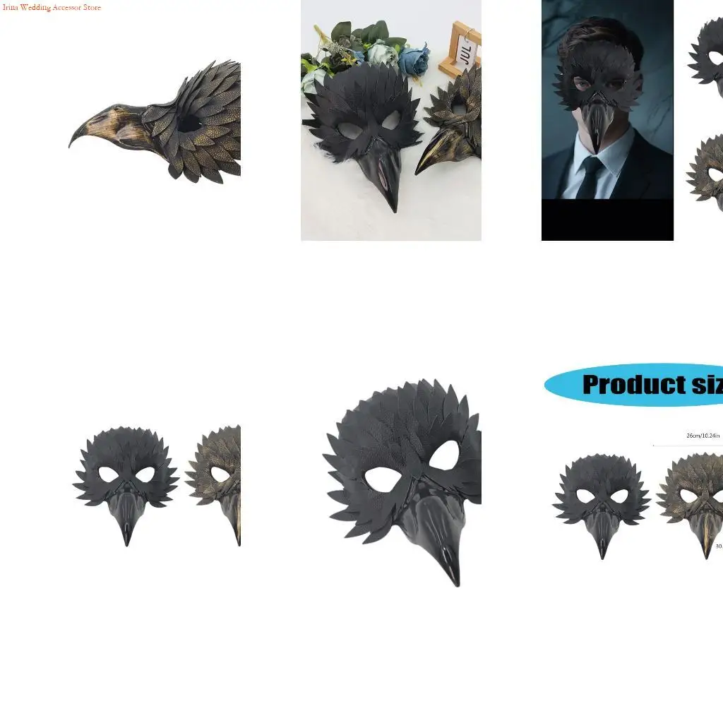 

G92D Animal Mask Owl Mask Masquerades Mask Beak Half Face Mask Unisex