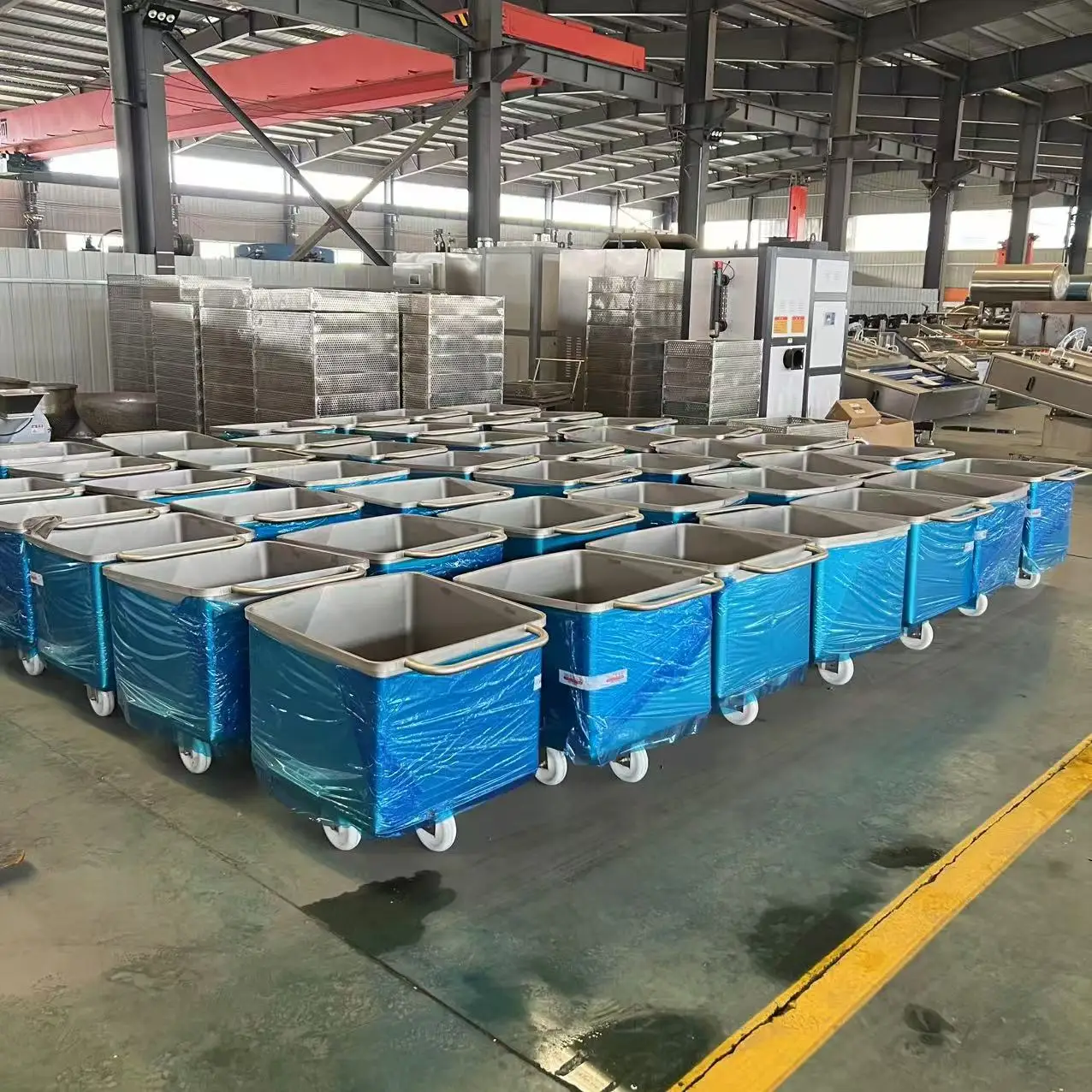

200 L Meat Trolley/Buggy With Lifter/Skip Cart New Meat Transfer Cart Slaughterhouse Hotel Featuring Motor Gear Core Components