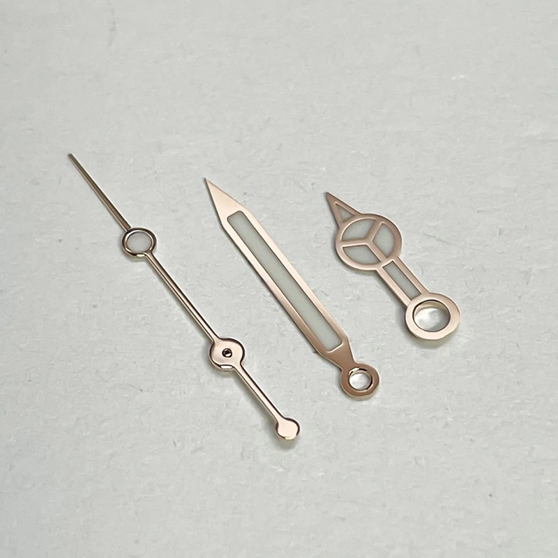 NH35 الأيدي Setds الشظية YG RG مع تأثير مضيء سماوي Sub Skx007 مرسيدس غواص الإبر ل Seik Mod ساعة استبدال جزء