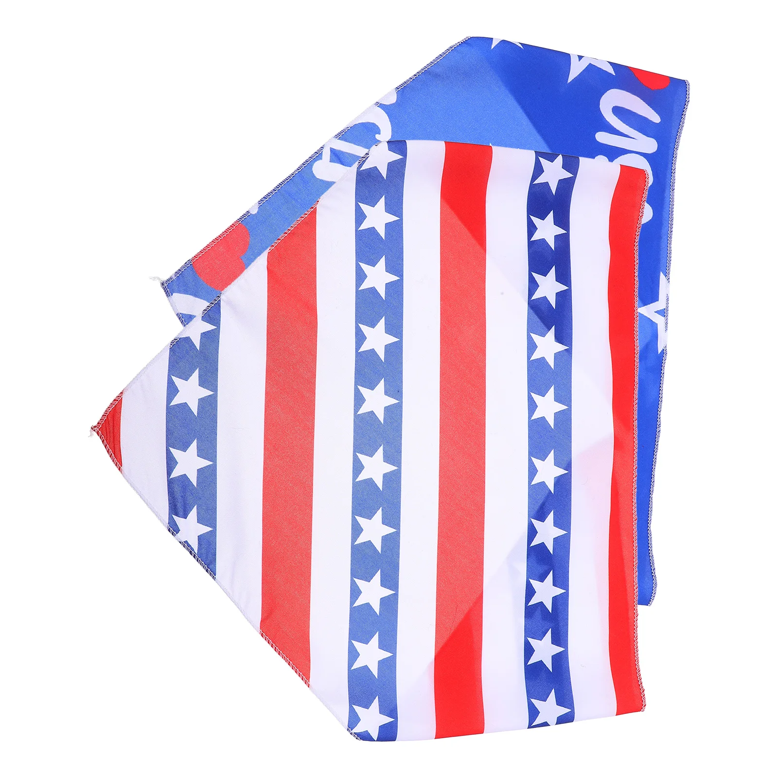 

2PCS Pet Saliva Bib Bandana Soft Breathable Material American Flag Dog Scarf Large Dogs Holiday Pet Accessory Washable Cat Dog