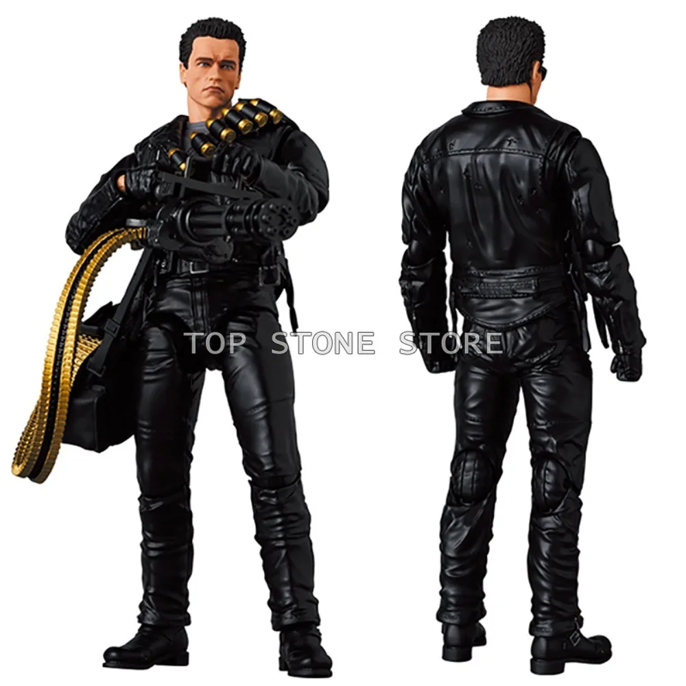 Terminator 2 Judgement Day Figures T-800 (T2 Ver.) Action Figure MAFEX No.199 T 800 Schwarzenegger Figure Collection Model Toys view 2