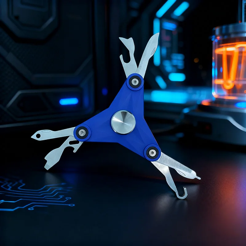 EDC تململ سبينر الإجهاد الإغاثة رياضة لعبة التخييم في الهواء الطلق أداة متعددة الوظائف المحمولة سكين للفرد أدهد وأدوات تخفيف القلق #4