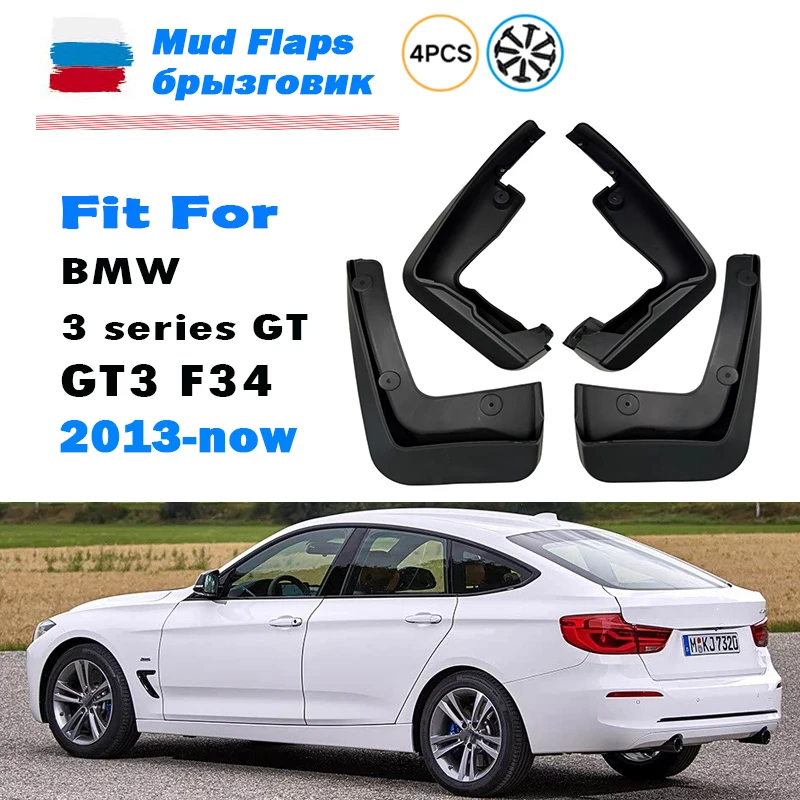 For BMW 3 Series GT F34 mudguard GT3 Mudguard Fender Mud Flap Guards Splash Mudflaps Car Accessories Front Rear 4pcs 2013-2020