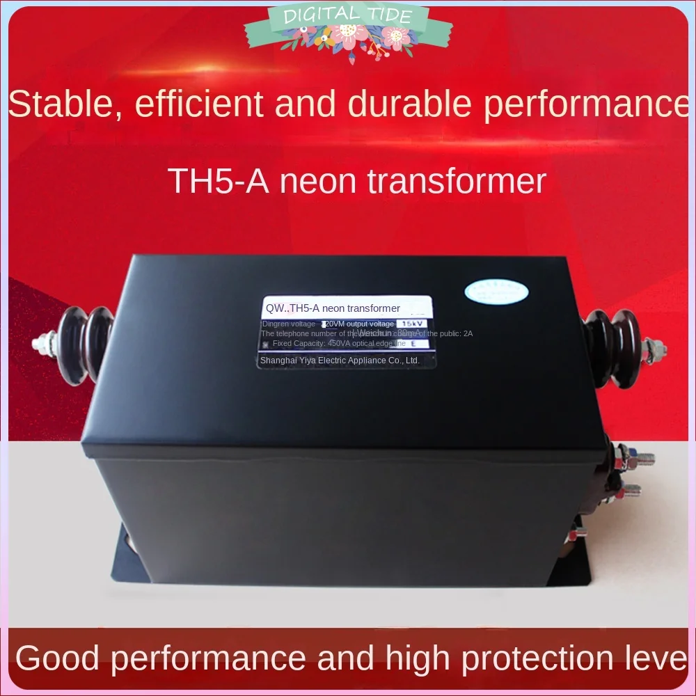 220V to 15000V Neon Light Transformer TH5-A High Voltage Regulator Power Supply for Sign Lighting Decoration