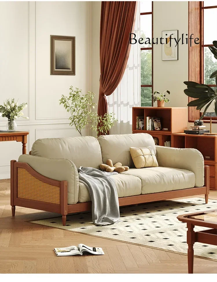 

muebles para hogar American antique solid wood chairs, sofas, minimalist home decor, small-sized leisure sofas