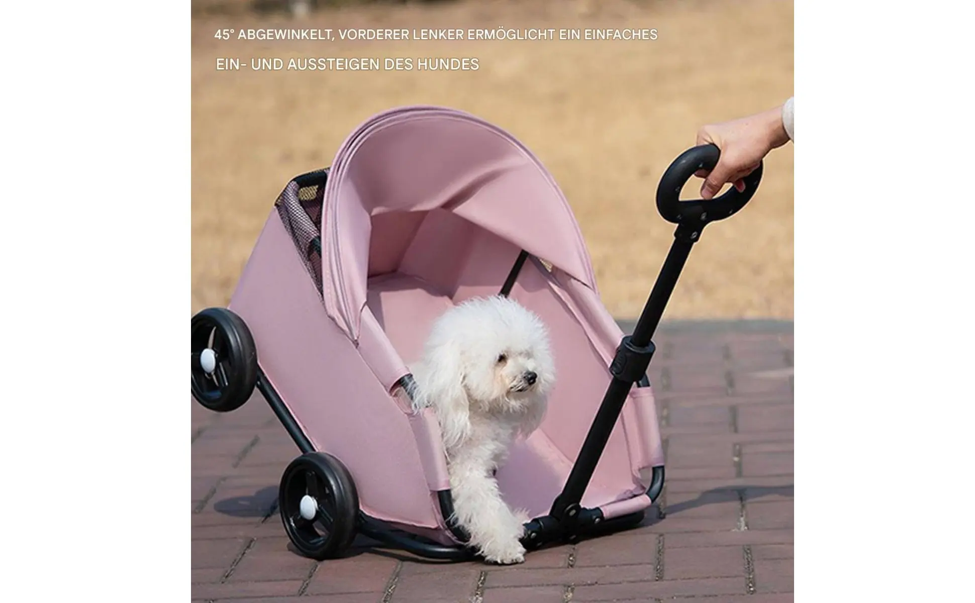 Small Pet Stroller Outdoor Use Foldable Pet Stroller for Cats, Park