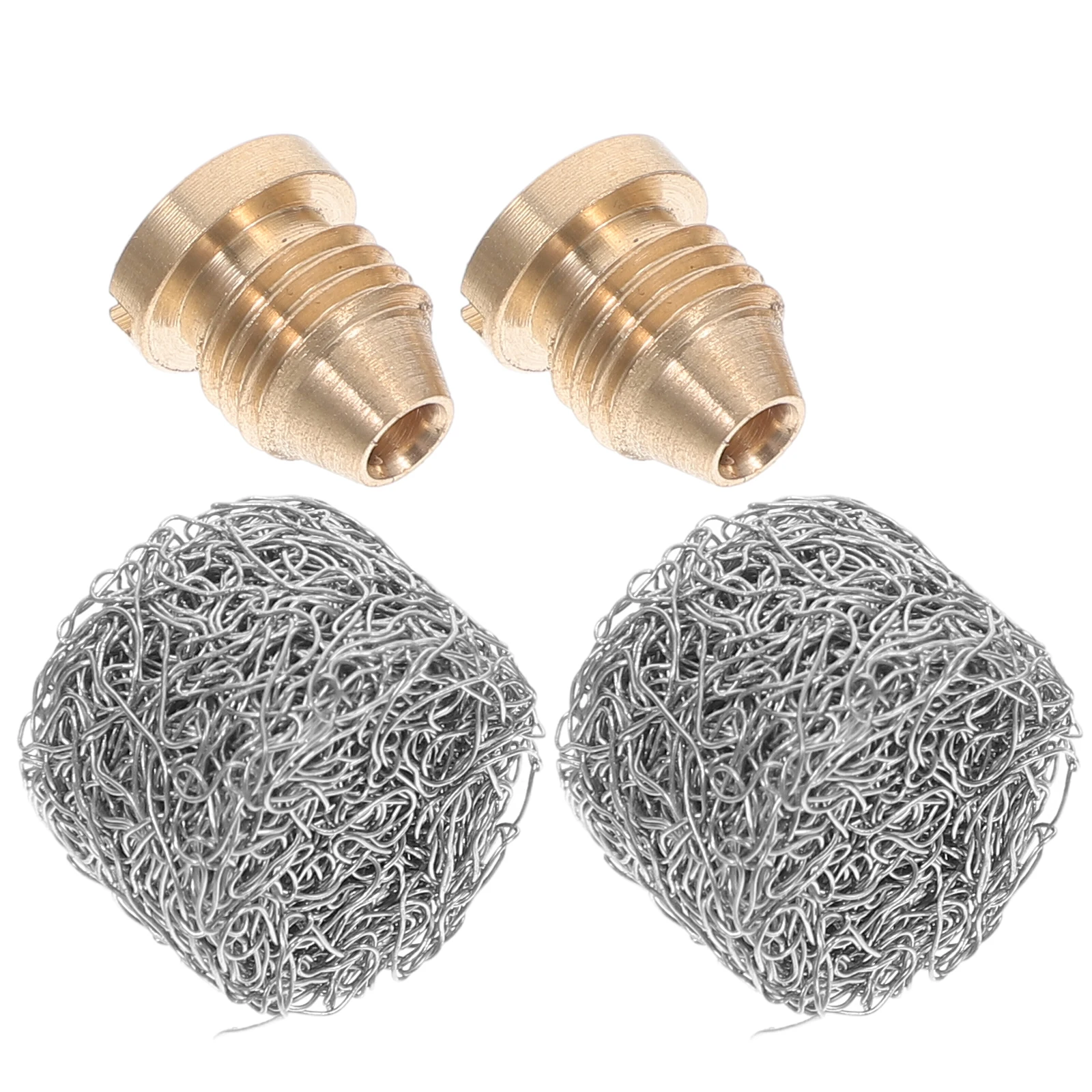 

4pcs Foam Lance Mesh Filter Set High Pressure Stainless Steel Garden Hose Washers Nozzle Holder Cold Plunge Inline Water Filling