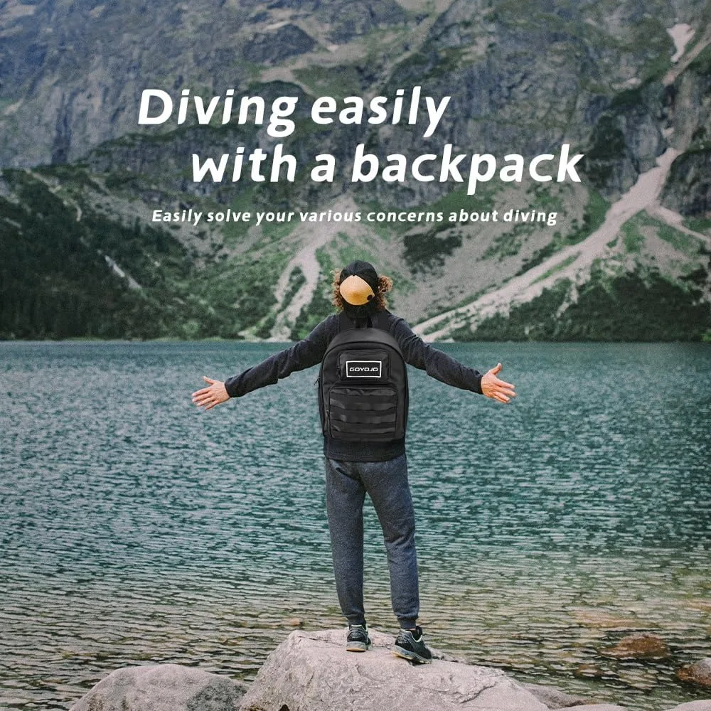 อุปกรณ์ดำน้ำระบบแอร์บัดดี้อุปกรณ์สกูบ้า70นาทีแบบชาร์จไฟได้อุปกรณ์ให้ปอดคอมเพรสเซอร์หายใจใต้น้ำแบบพกพาได้กระเป๋าเป้สะพายหลัง