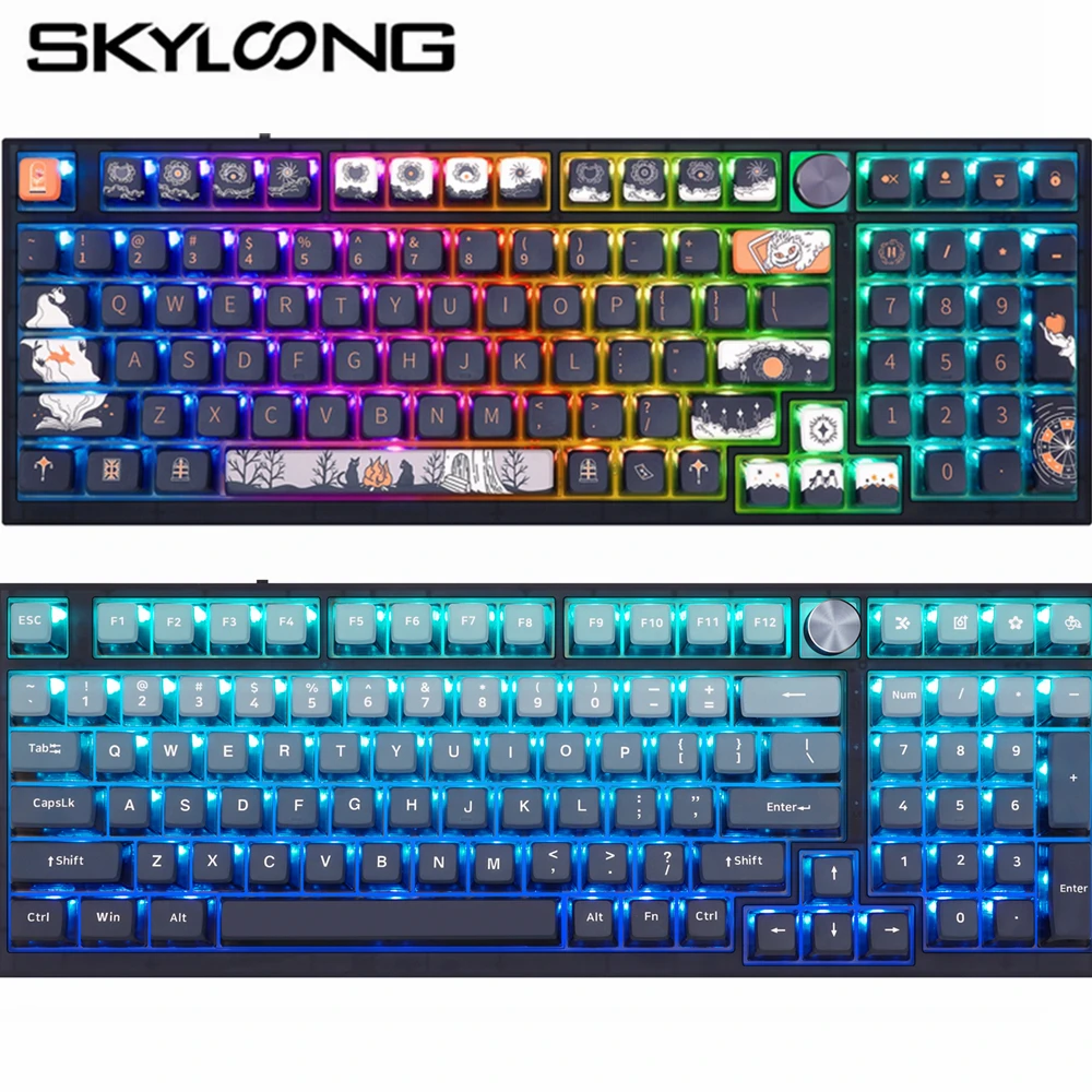 

SKYLOONG GK5 GK6 ABS Miami GK7 PBT Blue Pink Rainbow Blush Pudding GSA Jellyfish Dark Tales Keycap For RGB Gamer Gaming Keyboard