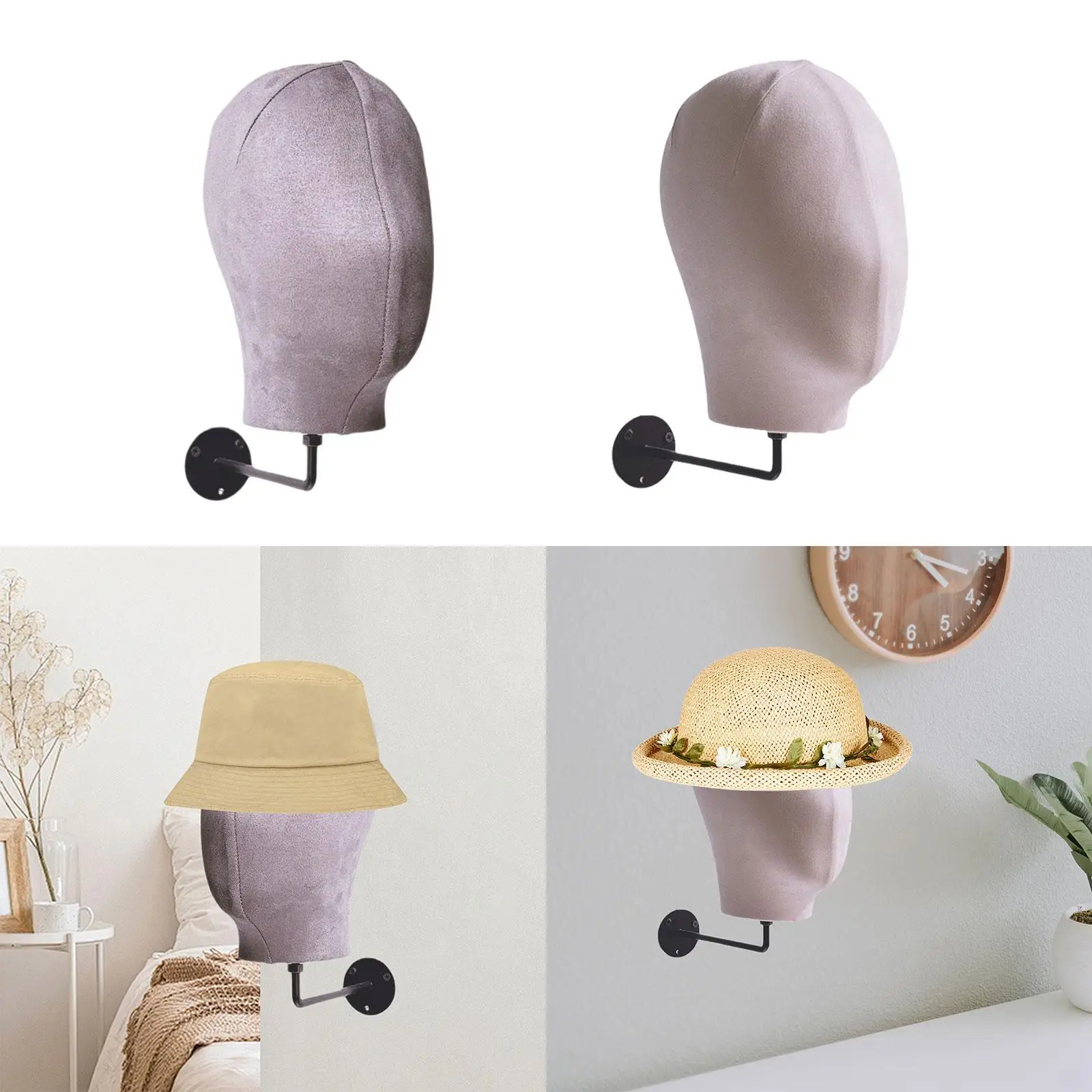 

Display Stand for Wigs And Hats, Manikin Head Holder for Travel And Home
