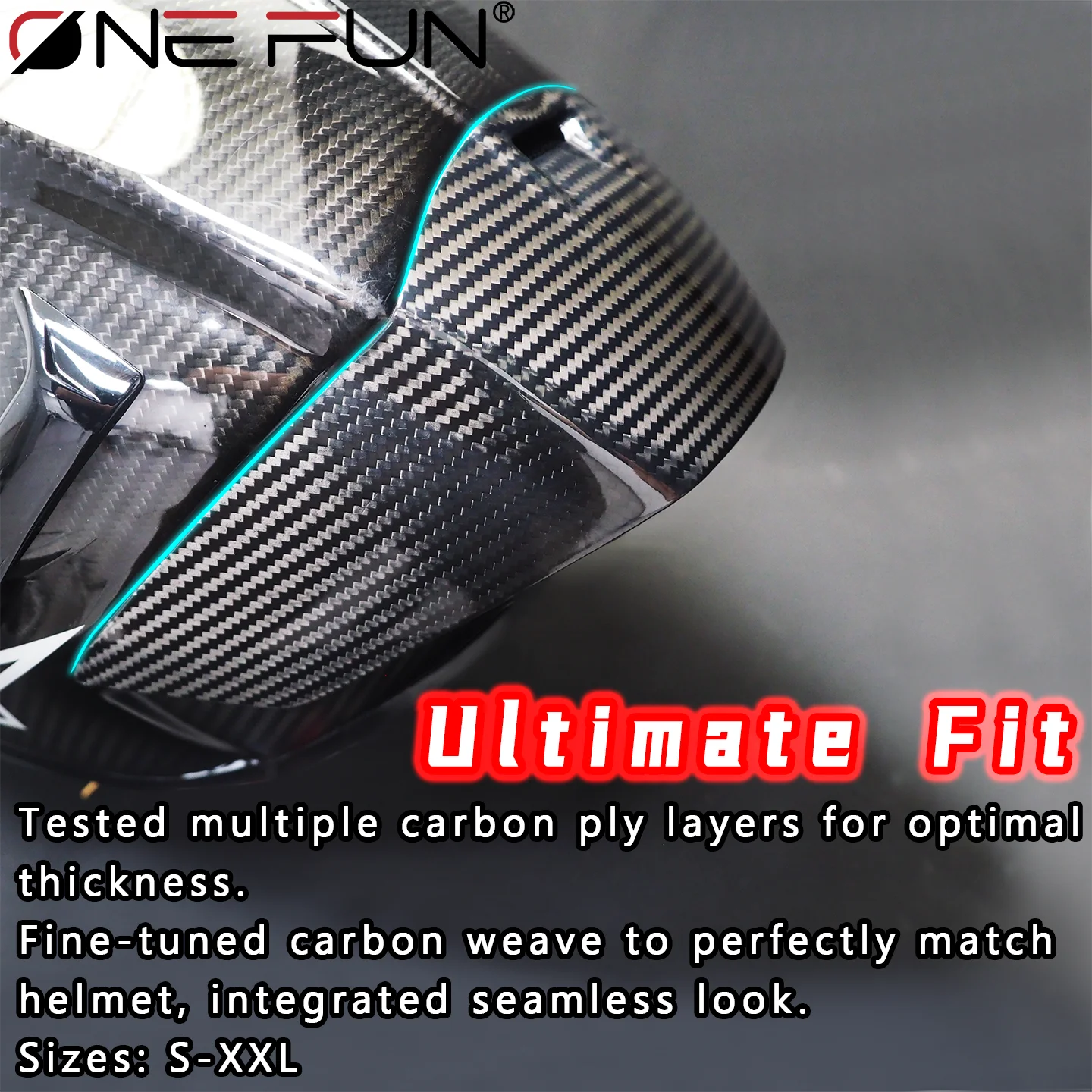 For Alpinestars Supertech SR10 Helmet Carbon Fibre Rear Wing Ducktail Spoiler Motorcycle Modification Kit