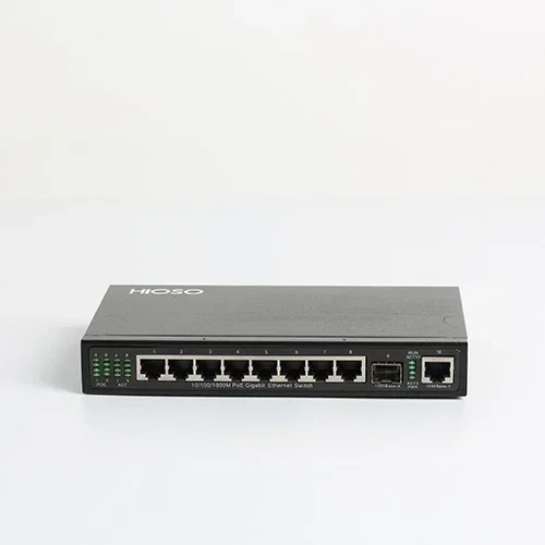 2025 محول إيثرنت DC48V 200 واط 8 منافذ 10/100/1000 متر IEEE802.3af لكاميرا IP PoE موسع مكرر 12/24/48 منافذ Poe التبديل