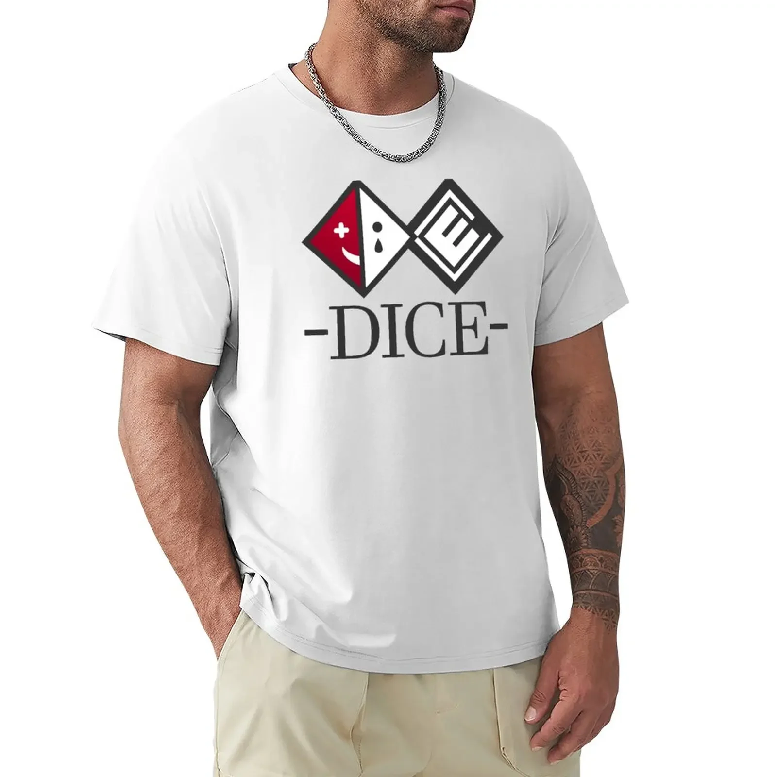 humor t shirt cotton D.I.C.E. Logo T-Shirt graphic t shirts t-shirts tops mens tall t shirts fashion mens cotton t-shirt