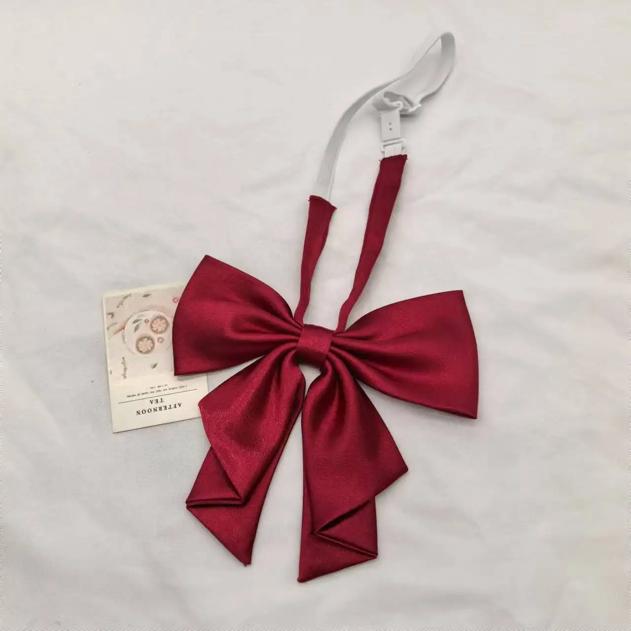 Fashion Solid JK Bowtie Weibliche Rot Schwarz Big Bowknot Mädchen Student Abschluss Bachelor Kleidung Zubehör Frauen Kragen Krawatte – Detail 9