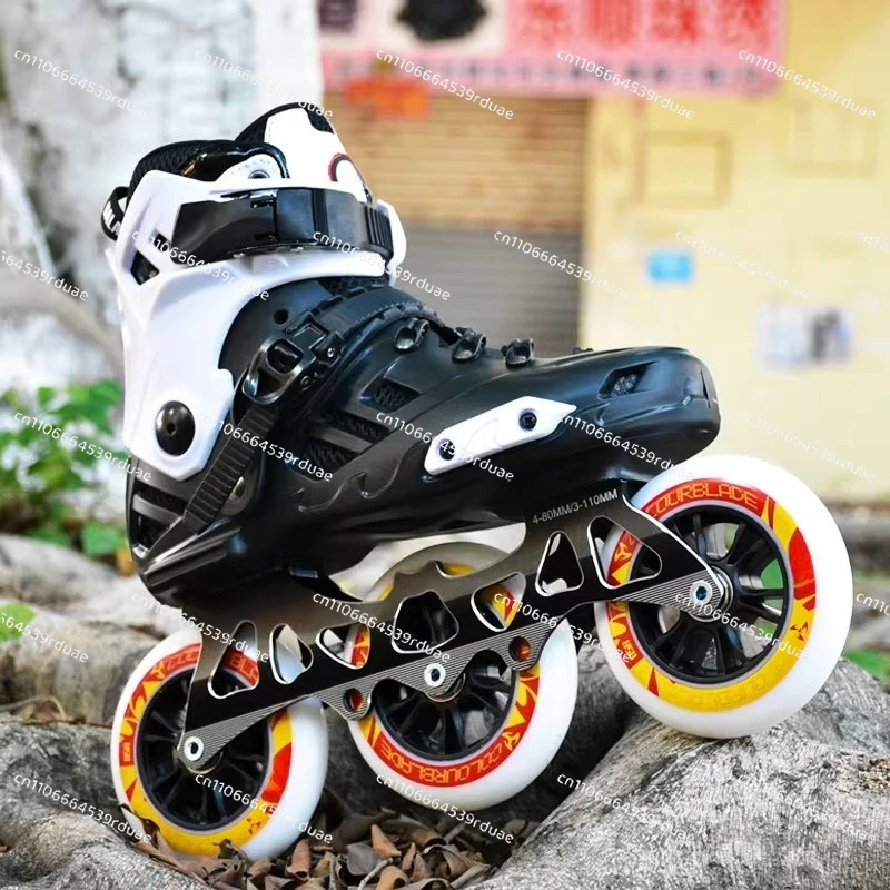 Big wheel roller skates men's adult speed skating shoes racing professional speed skating adult roller skating flat shoes