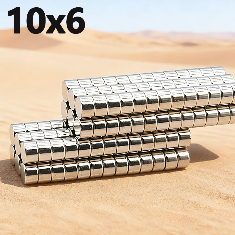 20-300pcs 10x6mm Magnet N35 NdfeB Permanent Magnetic Imanes Strong Round Neodymium Magnet 10*6mm Accessory for Office Garage