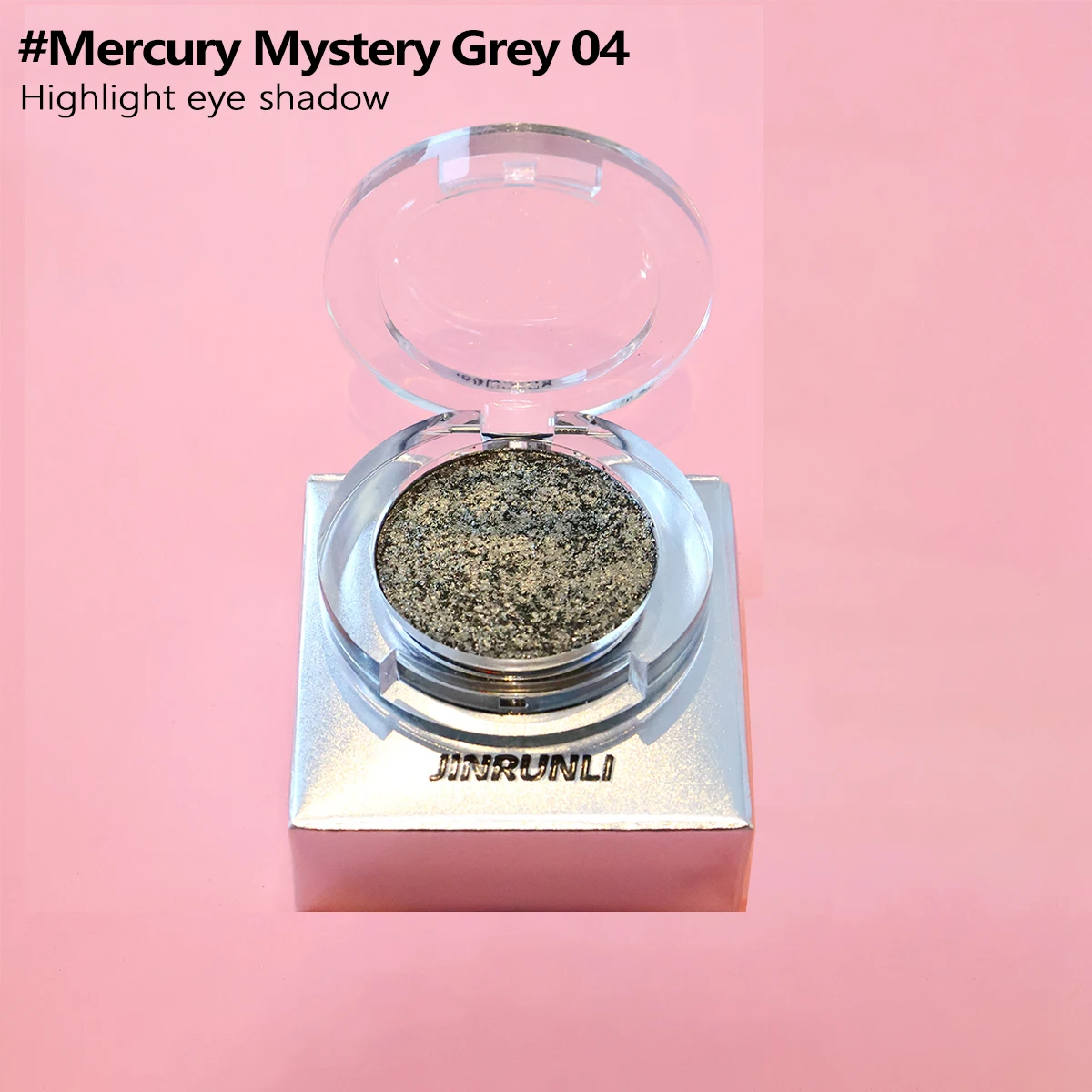 Wholesale Custom Logo Metallic Eyeshadow Palette Mirror Light Tone Sparkly Shimmer Makeup Product Chemical Glitter Pots