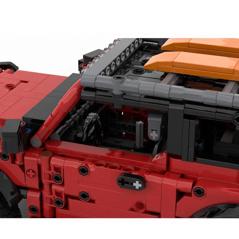 984 Pièces Véhicule de Construction Modulable avec Direction et Boîte de Vitesses MOC, Blocs de Construction Personnalisables, Modèle de Briques pour Enfants, Jouet DIY, Cadeaux de Fêtes