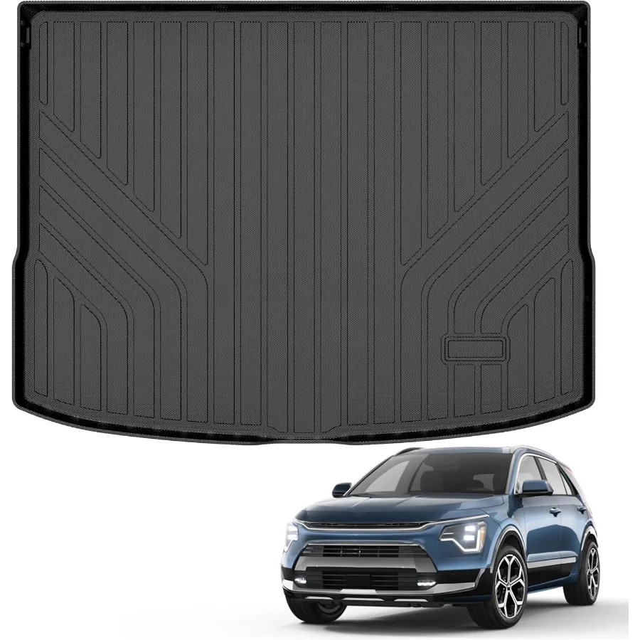 

Всепогодный грузовой коврик подходит для Kia NIRO 2023 2024 2025 не для PHEV или EV TPE Набор резиновых грузовых вкладышей для защиты всего сезона O