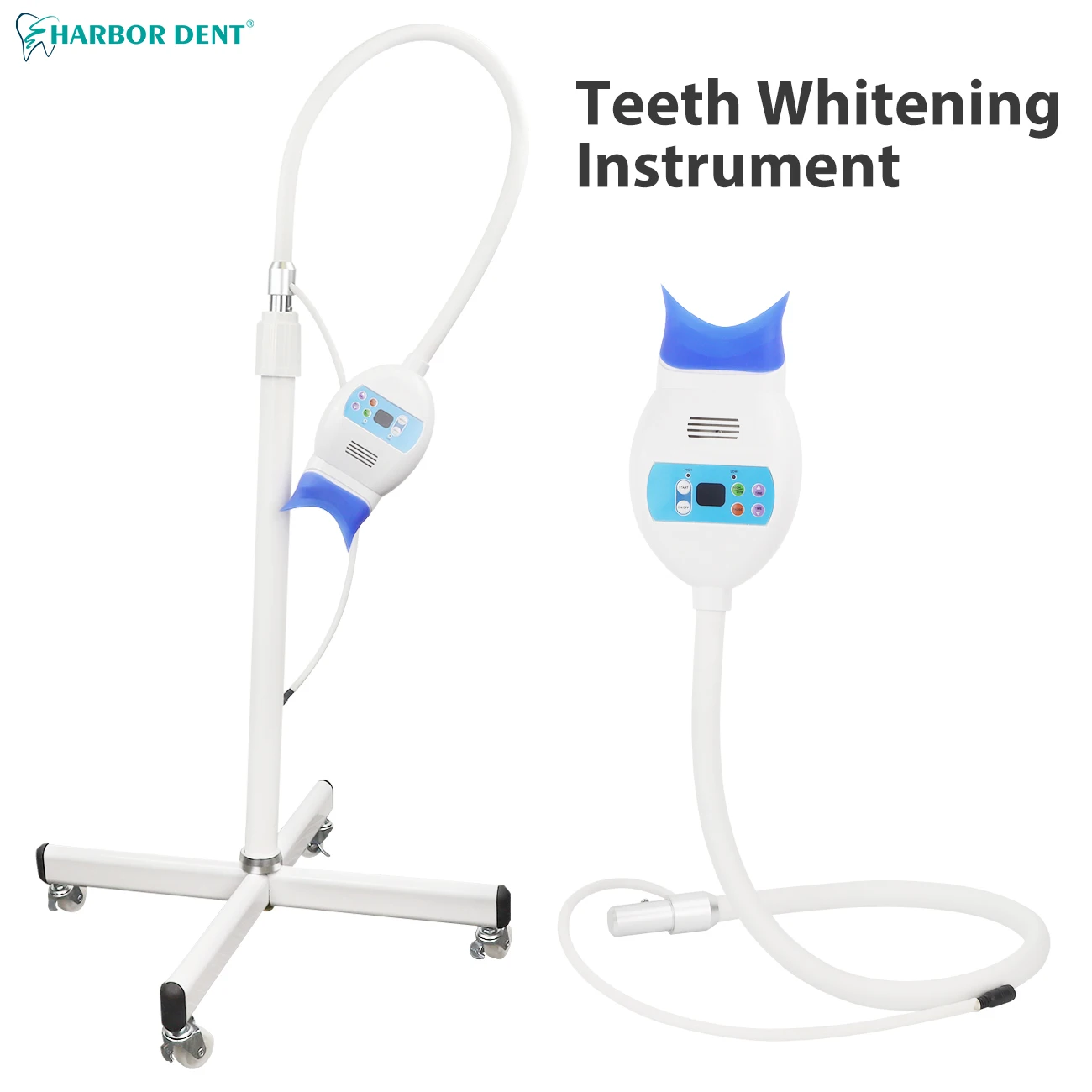 Dental Laboratory Equipment Tooth Whitening Lamp 8 LED 1 Color/3 Color Light Bulb Dentistry Cart Bleaching Accelerator
