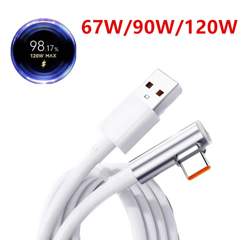 120W 6A Super Fast Charge USB Cable for Xiaomi 17 15 14 Pro Redmi Note 12T 13 POCO X6 Pro F7 67W 90W USB-C Charger Line Type C