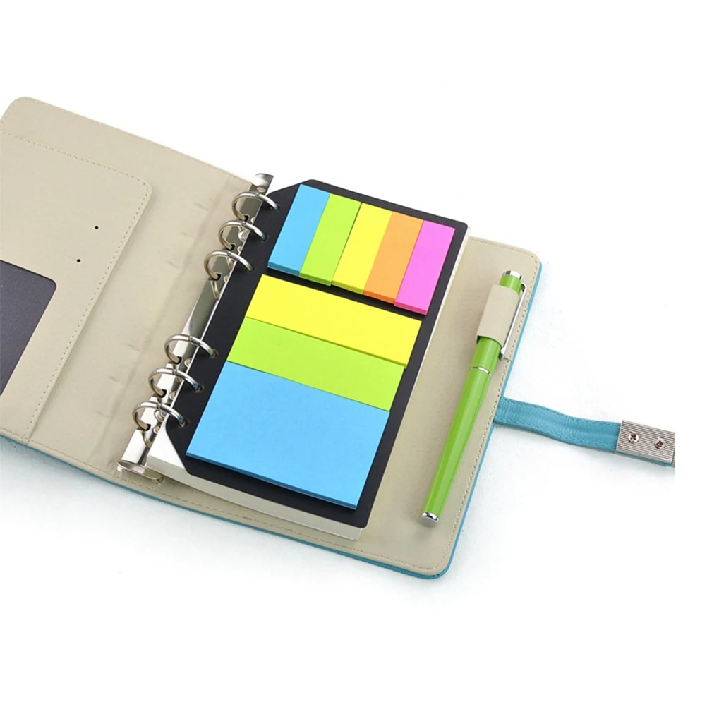 

A6 Mini Binder Accessories Multi-Function Book Tabs Self-Adhesive Sticky Flags Compact Page Markers For Reading Study