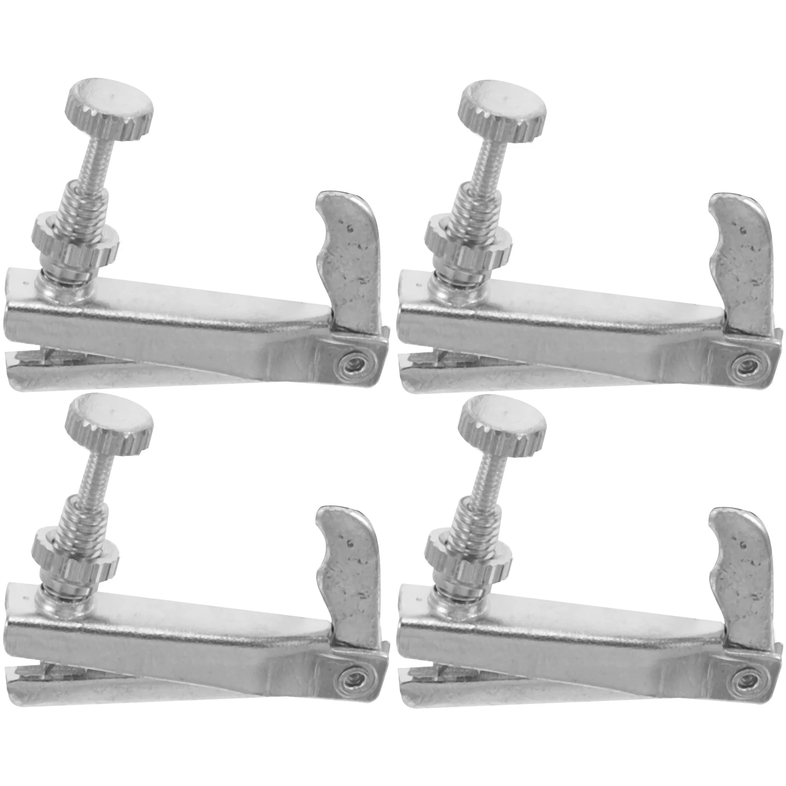 

4 Pcs String Hooks and Buttons Violin Bridge Holder Tuner Fine Tuners for Viola Gong Silk Parts Accessories Zinc Alloy Screw